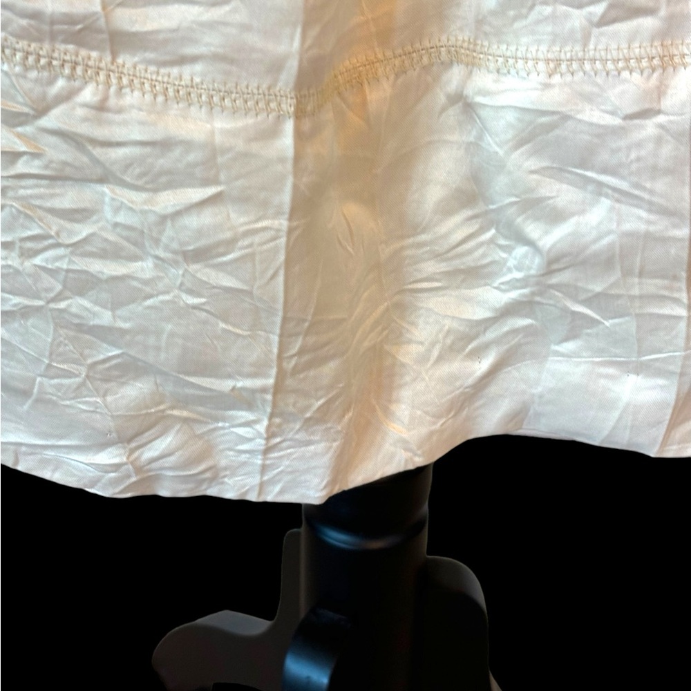 People Like Frank Cream Crinkle Silky Skirt Size 14 - Picture 4 of 9